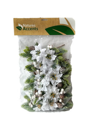 Dekoračný doplnok Vianočný Bijsteker Pionsettia – 15 cm, 7 cm
